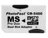 Adaptador MicroSDHC a MS Pro Duo Dual Slot CR-5400