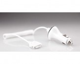 Cargador de Coche 30 PIN iPhone/iPod - Blanco