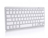 Teclado Wireless Bluetooth para iPhone/iPad/Tablet - Plata