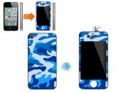 Kit de Transformación iPhone 4S - Azul Camuflaje