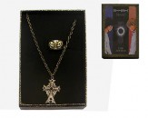Caja con Colgante y Anillo Death Note - Dorado