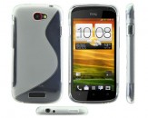 Funda de Silicona S-Line para HTC One S - Transparente