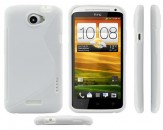 Funda de Silicona S-Line para HTC One X - Blanco