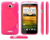 Funda de Silicona S-Line para HTC One X - Rosa