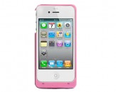 Carcasa con Bateria Externa 1900mAh para iPhone 4/4S - Rosa