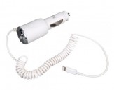 Cargador de Coche para iPhone 5/iPad Mini - Blanco