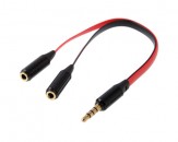 Cable Noodle con Entrada y Doble Salida Jack 3.5