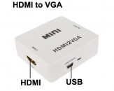 Mini Adaptador Hdmi Hembra a VGA AV Hembra