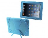 Protector Antigolpes con Soporte para iPad - Azul