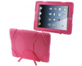 Protector Antigolpes con Soporte para iPad - Rosa