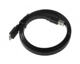 Cable Noodle USB 3.0 a MicroUSB 3.0 1m - Negro