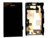 Pantalla Completa con Marco Sony Xperia U (ST25i/ST25a) - Negro