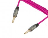 Cable Audio Jack 3.5mm Macho-Macho Extensible - Magenta