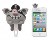 Protector Anti-Polvo Jack 3.5 mm - Cerdo Pirata Gris
