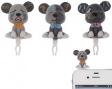 Protector Anti-Polvo Jack 3.5 mm - Perro Gris