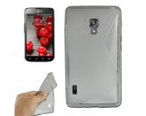 Funda TPU S-Line Translucida para LG Optimus L7 II - Gris