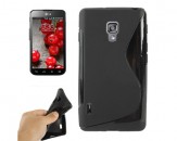 Funda TPU S-Line para LG Optimus L7 II - Negro