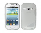 Funda TPU S-Line para Samsung Galaxy Fame - Gris
