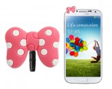 Protector Anti-Polvo Jack 3.5 mm - Lazo Rosa