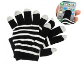 Guantes Táctiles con Rayas Blancas