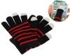 Guantes Táctiles con Rayas Rojas