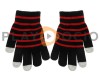Guantes Táctiles con Rayas Rojas
