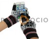 Guantes Táctiles Copo de Nieve - Negro