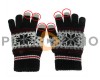 Guantes Táctiles Copo de Nieve - Negro