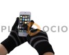 Guantes Táctiles con Rayas Grises