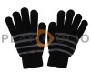 Guantes Táctiles con Rayas Grises