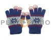 Guantes Táctiles Copo de Nieve - Azul