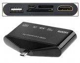 Adaptador HDMI con Lector Tarjetas Samsung Galaxy S3/S4/Note 2