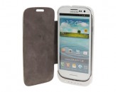 Funda Flip Stand con Bateria 3200mAh Samsung Galaxy SIII - Blanco