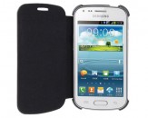 Funda Piel Flip Samsung Galaxy Trend/S Duos - Negro