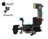 Reparación Cable Conector Audio/Carga/Micrófono/Antena iPhone 5C - Negro