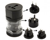 Adaptador de Corriente Universal Viaje - Negro